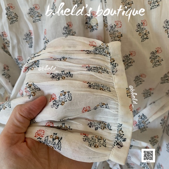 Dôen Jo Dress in Red Dahlia Block Print Organic Cotton Size XS Brand New NWT - Picture 8 of 17